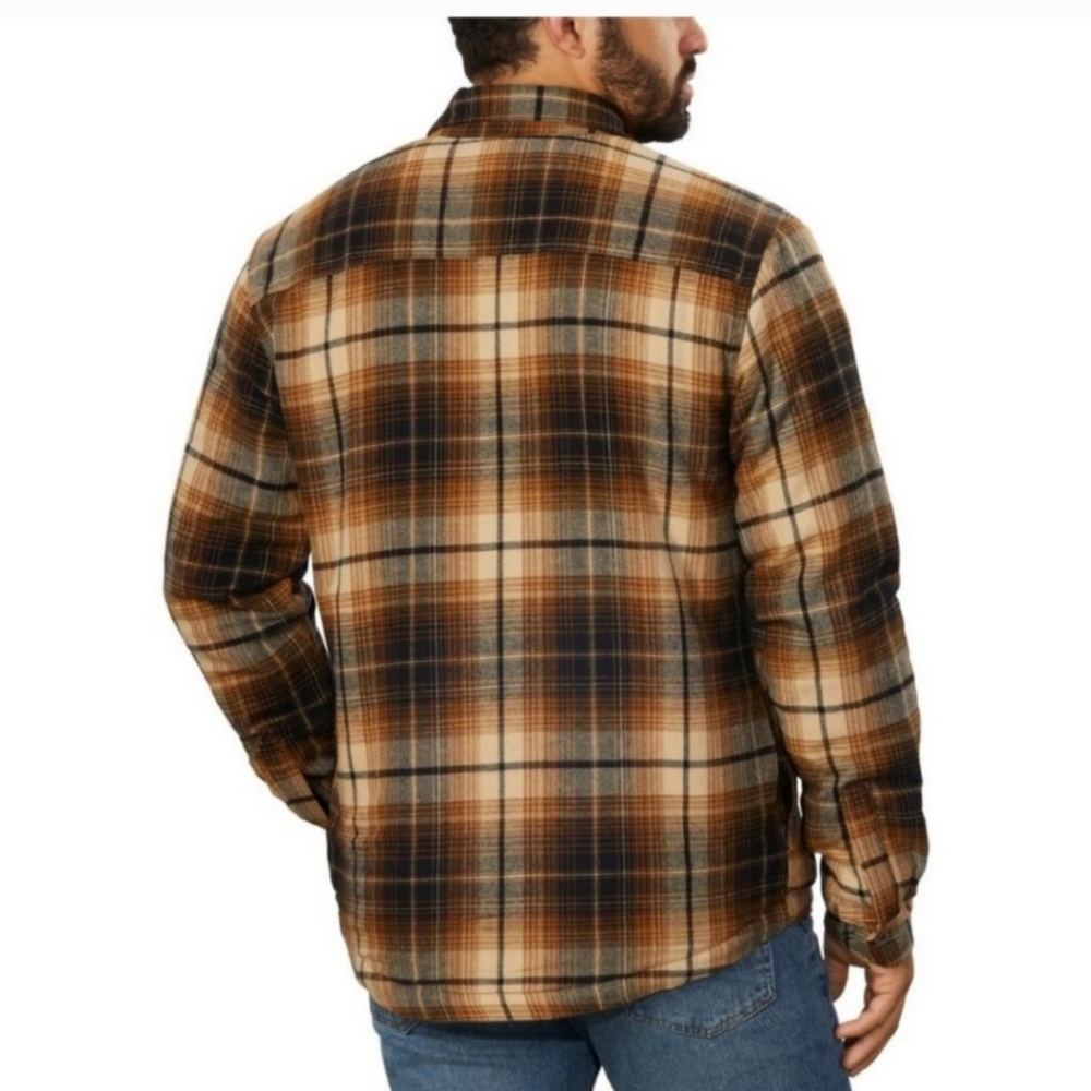 Grizzly Mountain Men's Flannel Shirt Jacket - Picture 2 of 4